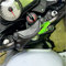 Adesivo 3D per Piastra Forcella compatibile con/sostitutivo per KAWASAKI z750 z1000 z (Nero Verde)