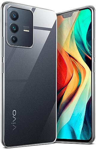 moex Aero Case für vivo V23 5G Hülle Durchsichtig, Silikon Handyhülle Transparent, Clear Case Ultra Slim, Backcover Schutzhülle Dünn, Silikonhülle Minimalistisch, Klar