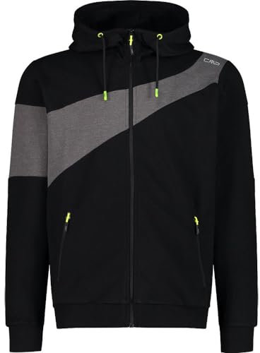 CMP - Herrenjacke mit fester Kapuze, Schwarz, 52