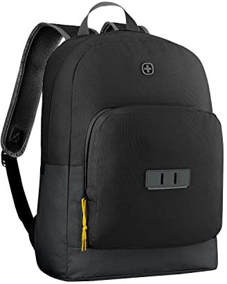 WENGER Crango Laptop-Rucksack, Notebook bis 16 Zoll, Organizer, 27 l, Damen Herren, Büro Business-Reisen Uni, Schwarz, 612557