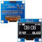 HUAREW Módulo de pantalla OLED de 1,3 pulgadas, interfaz IIC I2C, controlador SH1106, módulo de visualización de pantalla de 128 x 64 píxeles, compatible con Arduino y Raspberry Pi