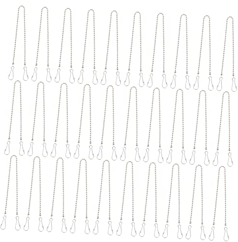 DOITOOL 50pcs Hanging Chains for Posters Flags and Ornaments Easy to Install for Home Decor and Events