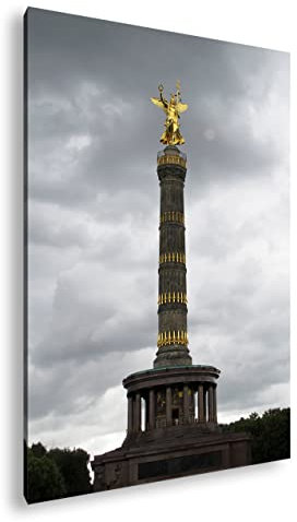 deyoli Leinwandbild Die Berliner Siegessäule – Stolze Monument der Geschichte Format: 70x50cm XXL Kunstdruck Bild auf Holzrahmen/Wandbild/Wohnzimmer Dekoration