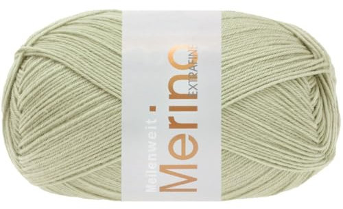 LANA GROSSA Meilenweit 100 Merino extrafine | Hochwertiges Sockengarn, waschmaschinenfest | Handstrickgarn aus 75% Schurwolle & 25% Polyamid | 100g Wolle, Stricken & Häkeln | 420m Garn FB2446