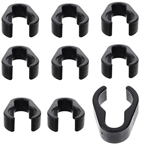 ibasenice 10pcs Mic Cable Clips Flexible Cable Organizers for Home Stage Classroom Strong Mic Clamp Holders for Securely Managing Microphone Wires
