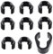 ibasenice 10pcs Mic Cable Clips Flexible Cable Organizers for Home Stage Classroom Strong Mic Clamp Holders for Securely Managing Microphone Wires