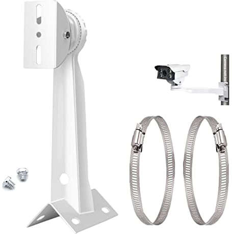 CTXSumTec Aluminum Alloy Corner Pole Mounting Bracket for Security Camera, Universal Wall Corner Mounting Bracket Holder Stand for Surveillance Camera Dahua Bullet and PTZ Cameras
