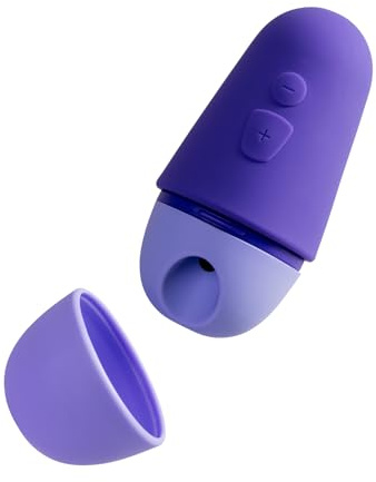 ROMP Free X Clitoral Sucker - Clit Stimulator with Travel Cover, Purple | Clitoral Suction Toy with 10 Intensity Levels, Adult Sex Toy, Rechargeable & Waterproof Vibrator
