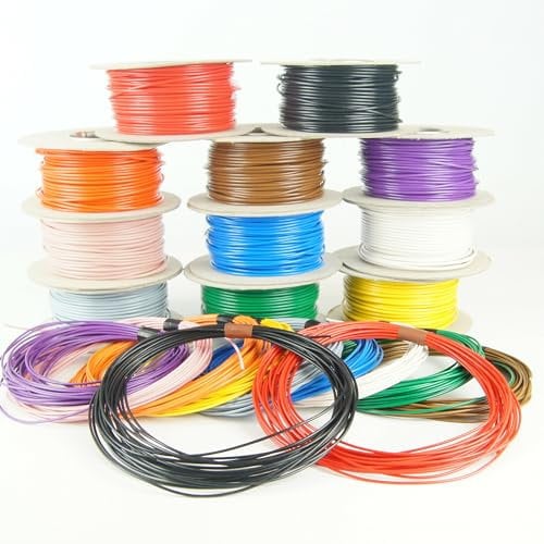 BMF DIRECT Single Core 11 AMP Rated 0,5mm² Stranded Copper Cable 12V 24V Thin Wall Wire (BLACK, 10M Coil)