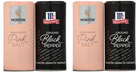 Morton McCormick, salina rosa dell'Himalaya e pepe macinato, multiuso (confezione da 2, 5 once)