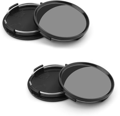 4 Pièces Centre de Jante Capuchons, DEANKEJI Cache Moyeux, Cache de Roue Centrale Accessoires de Décoration, avec Anneaux en Acier Inoxydable, pour Moyeux d'un Diamètre de 63mm