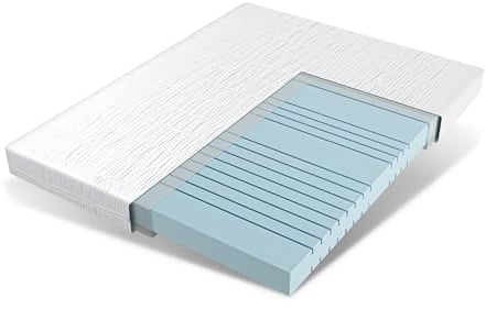 EGOHOME Matratze 100x200 Härtegrad H3 13cm Höhe, Hochwertige Kaltschaummatratze aus Komfort Memory-Schaum, 7-Zonen Ergonomisch und Atmungsaktiv Schaumstoffmatratze, Öko-Tex Zertifiziert