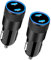 USB C Car Charger, Caiinei 2Pack 72W Dual PD USB-C Car Power Adapter Type-C Fast Charging Cigarette Lighter for iPhone 16 Pro 16 Pro Max 15 Pro 14 13 12 11, iPad Pro, Galaxy S24 S23 S22, Google Pixel