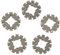 Torsten 5 Stück Adapter für Oszillierende Sägeblätter, Kreissägeblätter, Star Lock Adapter, Universal-Schnellspannadapter, OIS Adapter