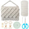 BEUNITONE Makramee Tasche DIY Kit für Erwachsene: Boho Umhängetasche, Markttasche, Trendiges Handtaschen-Kit mit Videoanleitung