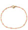 Bracelet perles émail artisanal - Bracelet chaine fine acier inoxydable doré femme fille (15, Rose)