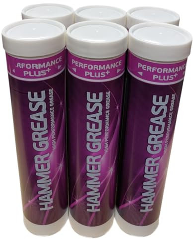 HAMMER GREASE 6 X 400GM, A HEAVILY GRAPHITED GREASE SUITABLE FOR HYDRAULIC HAMMERS ALSO CAN BE USED ON PIN & BUSH, OPEN GEAR APPLICATIONS