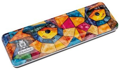 Schmincke – Akademie Aquarell Farbkasten, Vollsortiment 24 x 1/2 Näpfchen, 75 793 097, Metallkasten, hoch lichtechte Farbtöne, feine Künstler-Aquarellfarben