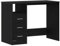 vidaXL Schreibtisch mit Schubladen Schwarz Eichen-Optik 102x50x76 cm