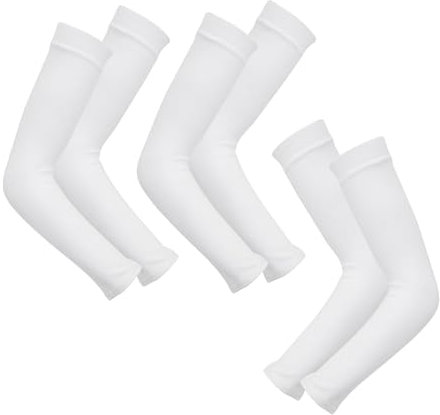 Huangyihan 3 Pairs UV Block Arm Sleeves Sun Protection & Cooling Tattoo Cover Sleeves for Women Men, Forearm Covers for Running Cycling Outdoor Sports