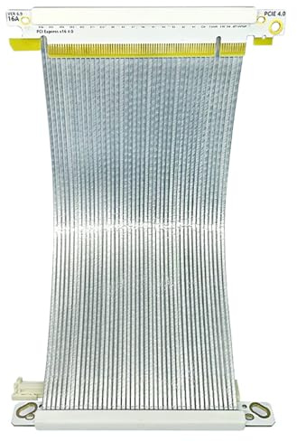 ZYKEJJDDAK PCIE4.0 X16 Risers Kabel Für PC Fall Doppelte Reverse Grafikkartenverlängerungskabel Flexibler Kabel Austausch