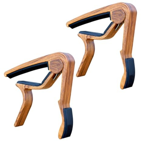 Garneck 2stücke Capos Gitarre Akustik-capo Ukulelen Musikinstrumentenzubehör Gitarrenzubehör Passend Für Gitarre Ukulele Mandoline Banjo Leicht Und Tragbar Aus Aluminiumlegierung