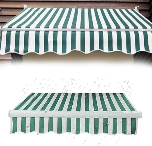 YCBTPS Toldo De Lona 3x2,5m Recambio, 2.5x2m Parte Superior Dosel Lona Recambio para Toldo De Patio, Tela De Repuesto para Toldo Retráctil De Balcón(Green,3.5x2.5m(12x8ft))