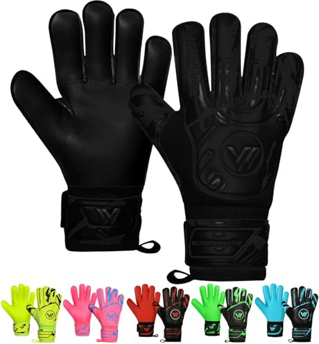 WESTWOOD FOX Gants de Gardien,Gants de Football avec Protection des Doigts pour Enfants,Adultes,Paume antidérapante en Latex Dumbo