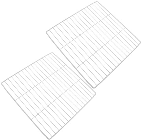 Housoutil 2 Stück Gefriertruhen Trennwände Aus Metall Drahtgitter 28×28cm Weiße Kühlschrankablagen Mit Luftzirkulation Vielseitiger Gefrierschrank Organizer Für Bessere Lebensmittelaufbewahrung