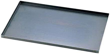 De Buyer - 5320.53 - Plaque bords droits en tôle d'acier - L 53cm / l 32,5cm / h 2cm