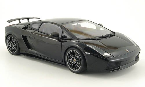 Lamborghini Gallardo Superleggera, schwarz-met., Modellauto, Fertigmodell, Auto Art 1:18
