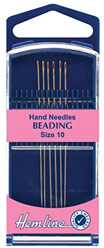Hemline Premium Hand Needles Beading Size 10 H289G.10