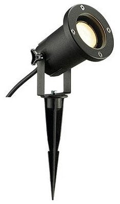 SLV 227410 Nautilus Spike LED-Gartenstrahler LED, Energiesparlampe, Halogen GU10 11 W Schwarz