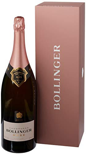 Bollinger Rose Non Vintage Jeroboam Champagne in Wooden Gift Box | 300 cl