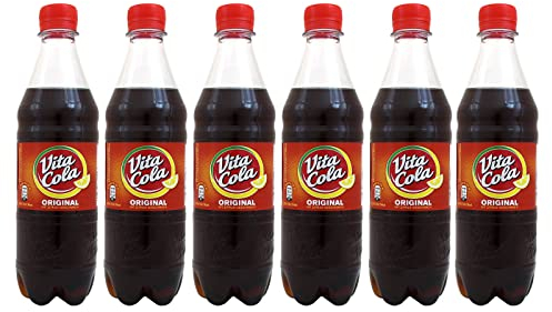 Original Vita Cola 6er Pack (6 x 0,5 Liter) mit Zitrusgeschmack koffeinhaltig Colagetränk, EINWEG