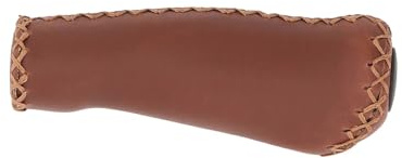 CONTEC Griff Tour Exclusiv, Lederimitat, Paar, ergonomisch, 135 mm, naturbraun