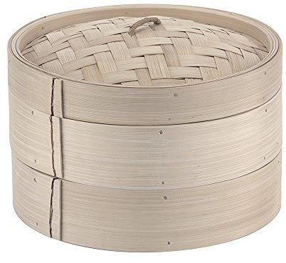 Paderno World Cuisine Ensemble de cuiseur Vapeur en Bambou de 29,9 cm