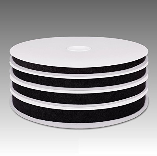 MASHPAPER 25 m Klettkabelbinder schwarz in 20mm: Die Flexible und Wiederverwendbare Lösung für Kabelmanagement