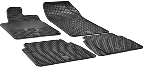 WALSER DirtGuard Gummi Fussmatten Auto für Citroen C3 (FC, FN) 2002-Heute, Citroen C5 (RC,RE) 2004-Heute, 100% passgenaue Auto Fußmatten, robuste Universal Fußmatte Auto, Gummimatten Auto