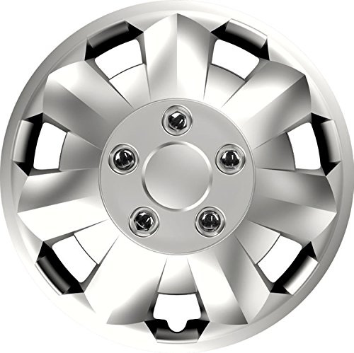 ZentimeX Z744922 Radkappen Radzierblenden universal 15 Zoll Silver