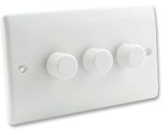 DIMMER SWITCH 3G 2 WAY PUSH 400W 883 By BG