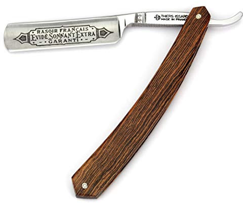 Thiers-Issard Sabatier Rasiermesser aus Frankreich - 5/8' - C135 Carbonstahl - Griff Bocote - Klingenbeschriftung 'Evidé Sonnant' - 1/1 Voll-Hohlschliff