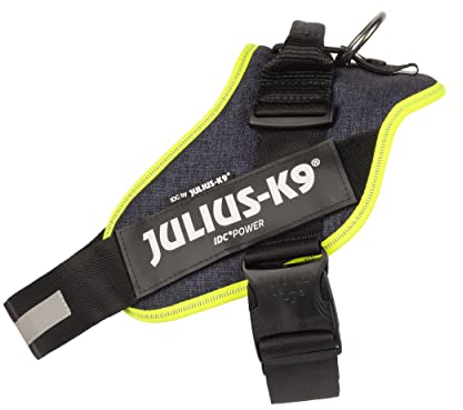 Julius-K9, IDC Powergeschirr, Größe: XL / 2, Jeans mit neon Randverzierung