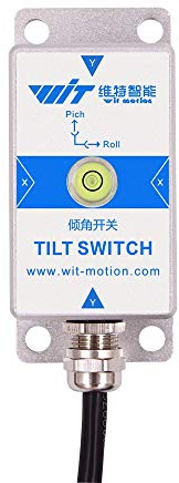 【Interruttore di inclinazione di tipo con uscita a relè SINRT-232】 Inclinometro di sicurezza analogico a doppio asse (precisione 0,05 °), allarme anti-vibrazione dell'angolo di inclinazione (IP67)