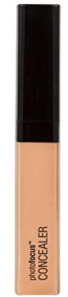 Wet n Wild, Photo Focus Concealer, Hochdeckender Concealer mit Complex-Light-Adjustment für einen Effekt ohne Weiße Flecken, natürlich strahlendes Finish, Vegan, Light/Med Beige