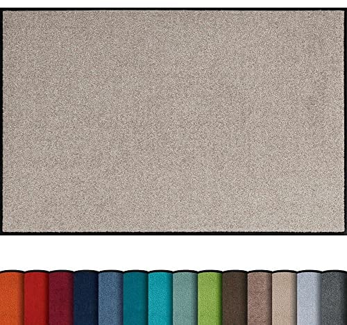 Erwin Müller Fußmatte Mainz, Schmutzfangmatte, Sauberlaufmatte Uni Sand Größe 100x120 cm - rutschfest, pflegeleicht, für Fußbodenheizung geeignet (weitere Farben, Größen)
