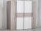 möbelando Kleiderschrank Schlafzimmerschrank Klamottenschrank Schrank Kaleb I Sandeiche/Weiß