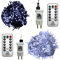 Gartenpirat Lichterkette 960 LED kaltweiß 76 m Kabelfarbe transparent außen innen Weihnachtsbeleuchtung Timer Fernbedienung 8 Programme Dimmen