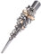 Pince vintage strass pour femme (champagne)