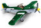 WWII - Amerikanisches Jagdflugzeug (323 Teile), Spielset, Steckbausteine, mit Spielfigur, für Kinder ab 4 Jahren